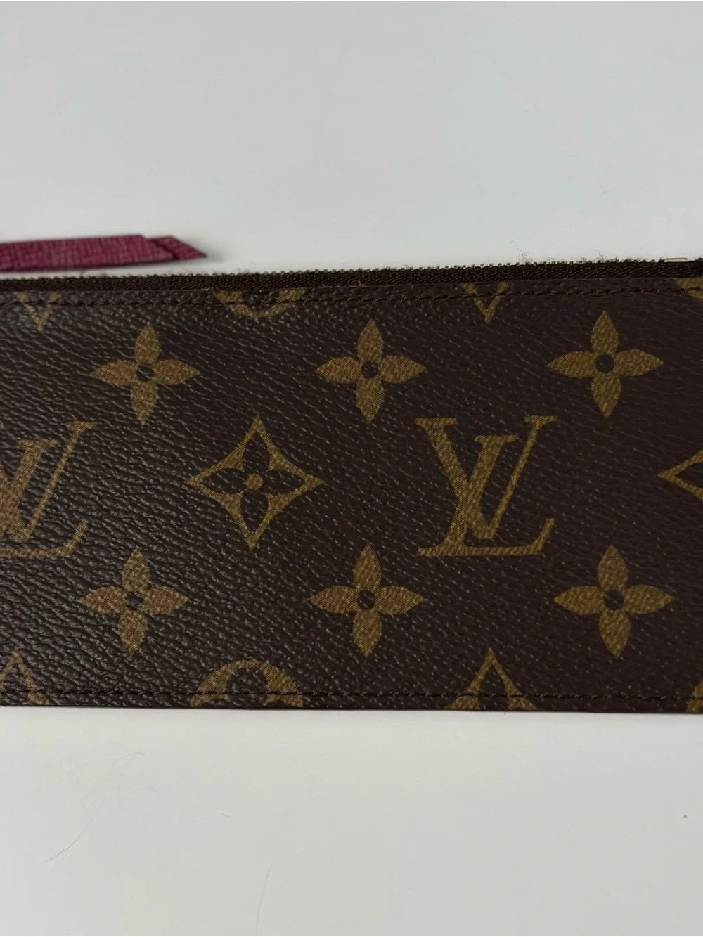 Louis Vuitton Pochette Felicie Brown Monogram Leather Card Holder